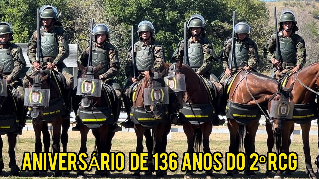 SOLENIDADE ALUSIVA AOS 136 ANOS DE CRIAÇÃO DO REGIMENTO DE CAVALARIA DE GUARDAS - 2º RCG 🇧🇷