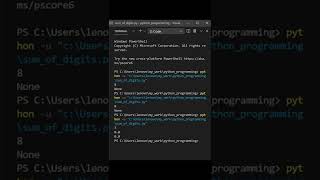 Sum of digits of a given number in Python
