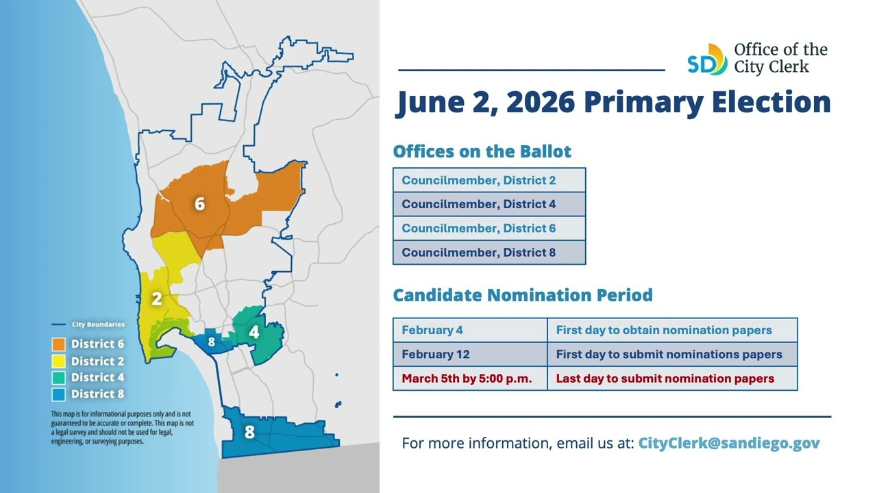 Office of the City Clerk  - June 2, 2026 Primary Election