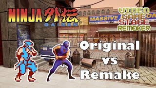 Ninja Gaiden Stage Remake - Original/Remake Comparison