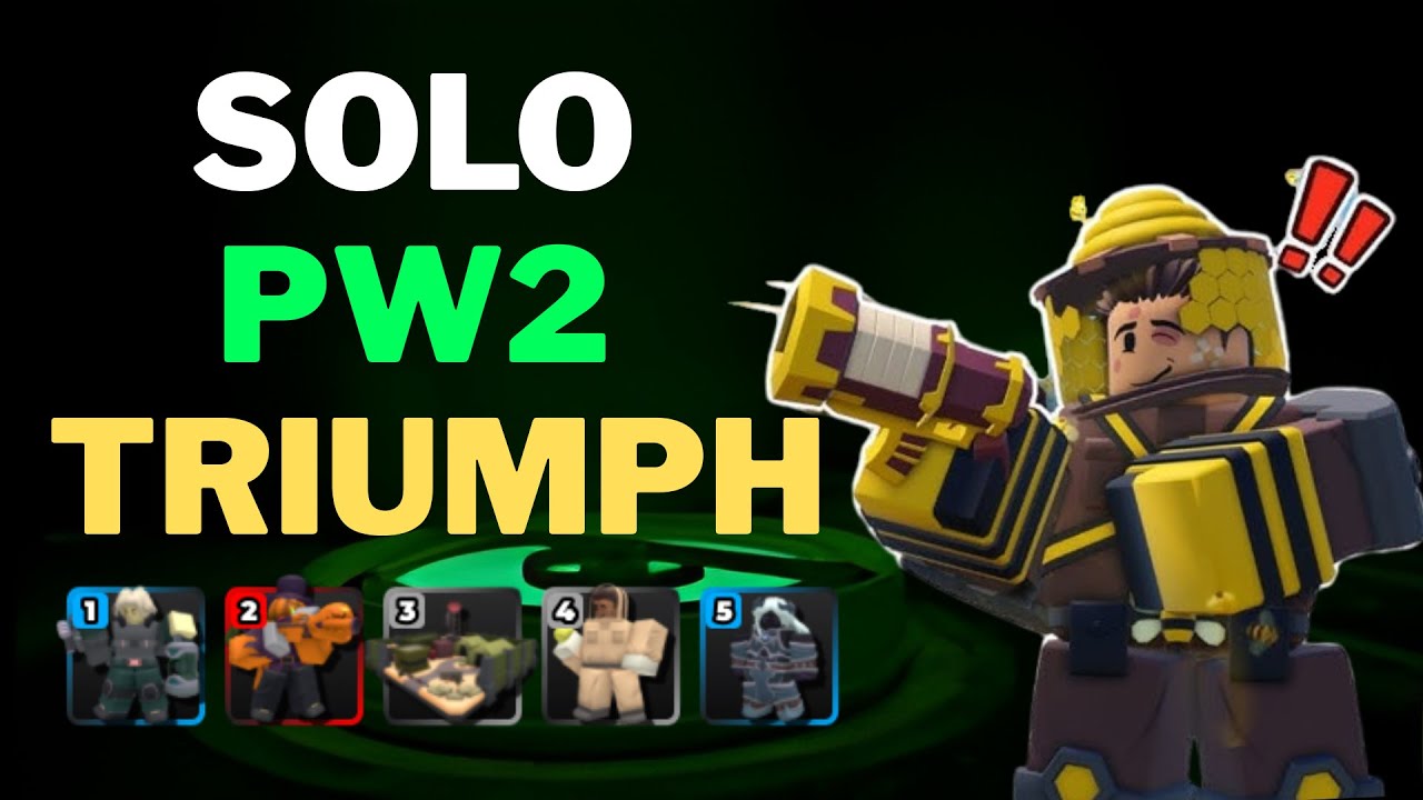 [SECOND EVER] SOLO BUGLESS PW2 TRIUMPH | Tower Defense Simulator - YouTube