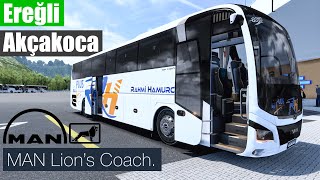 Ereğli̇ - Akçakoca Man Lions Coach 3.Gen Efsane Ses Ve Suspansi̇yon Ets2 1.45