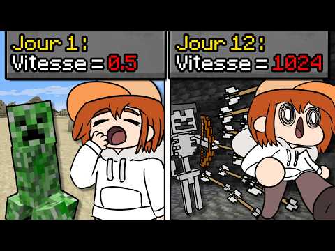Minecraft, but the game is speeding up every day!