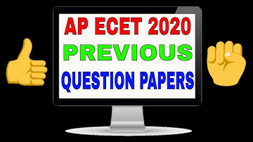 AP ECET 2020 || previous years question  papers for practice || ap ecet 2020 || bsd || telugu tech