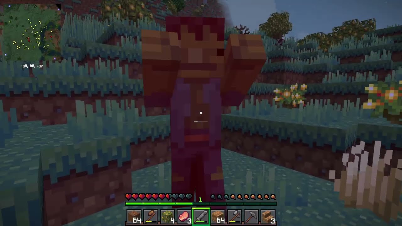 Wanderer's Minecraft Paradise | Part 1 | No Commentary | Natural Game Noises