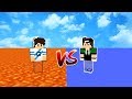 MUNDO DE LAVA VS MUNDO DE ÁGUA no MINECRAFT !! (QUAL É MELHOR?)