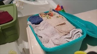 Making Cloth Vinegar Wipes