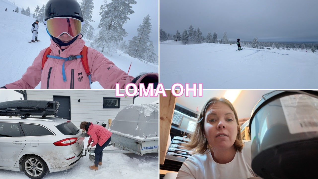 Viimeinen laskettelupäivä Äkäslompolon puolella | Saadaan asioita aikaiseksi kotona