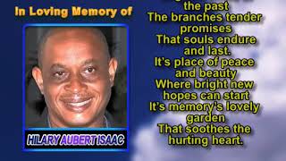 Hilary Aubert Isaac memorial