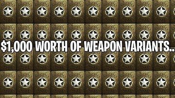 $1,000 of Weapon Variants Showcase in Call of Duty WW2! - All DLC Weapon Variants in COD WW2!