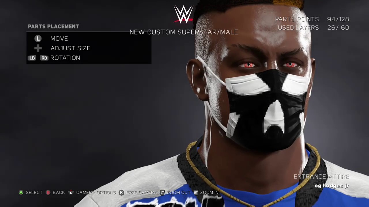 how to make your own ayo and teo mask on wwe 2k17 - YouTube