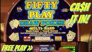 Fifty Play Video Poker - Turned $100 Free Play into $75 Quick Cash!! screenshot 5