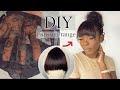 Diy comment faire une frange  poser  tynah beauty