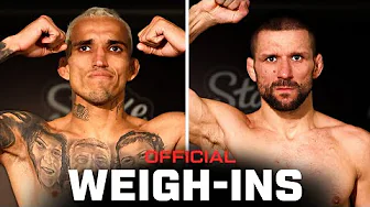 Oliveira vs Gamrot Weigh-Ins | UFC Rio