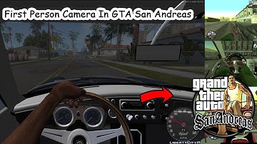 How To Install First Person Camera In GTA San Andreas PC