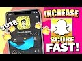 How To INCREASE SNAPCHAT SCORE FAST! 2018 *(NO HACK) (NO BAN)* iPhone / Android Snap Score Booster