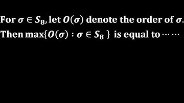 mcq 30 iit jam 2023 group theory mathematics answer key order of permutation