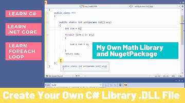 How to create your own C# Library | MyMath.DLL | NameSpace | Create c# Nuget Package [Urdu/Hindi]