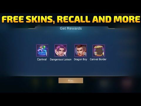 FREE SKINS + RECALL AND MORE! NEW EVENTS IN MOBILE LEGENDS @jcgaming1221