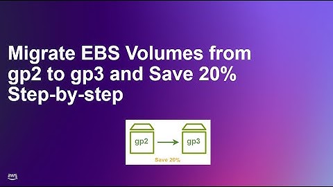Migrate EBS Volumes from gp2 to gp3 and Save Up to 20% Step-by-Step