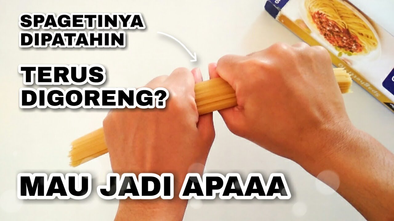 Kok Digoreng Resep Spaghetti Goreng Hanya 2 Bahan Ternyata Buat Mie Lidi Youtube