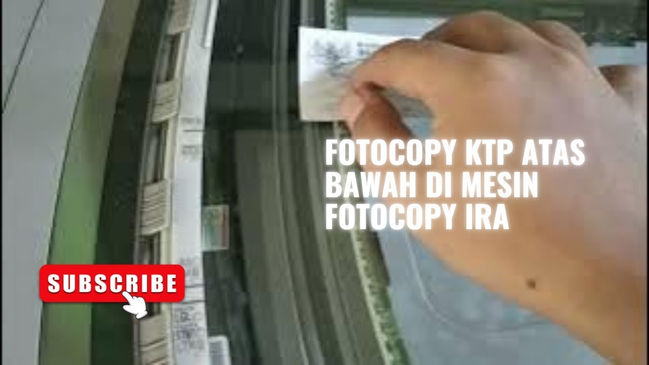 Cara fotocopy KTP atas bawah di mesin fotocopy ira