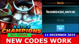 Anime Champions Simulator codes December 2023 (Galaxy 2 Update