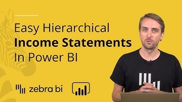 How To Create A Hierarchical Income Statement (P&L) In Power BI || Zebra BI Knowledge Base