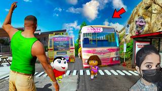 KSRTC Bus Destroys Franklin’s House - GTA 5