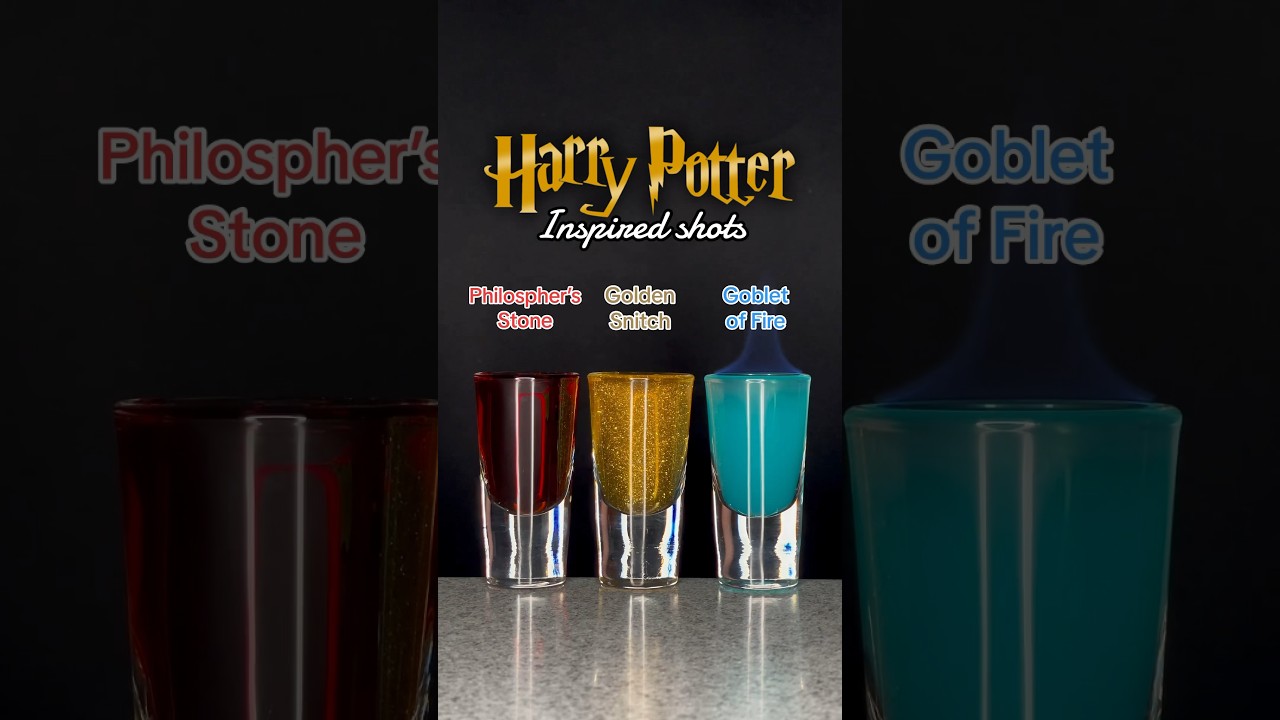 HARRY POTTER INSPIRED SHOTS 🧙🏼&zwj;♀️ #harrypotter #shots #cocktails