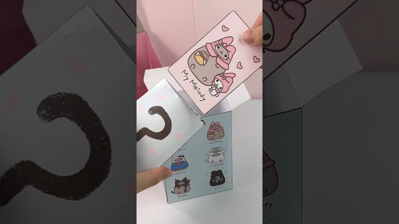 Pusheen x Sanrio Blind Box Unboxing My Melody Paper DIY 