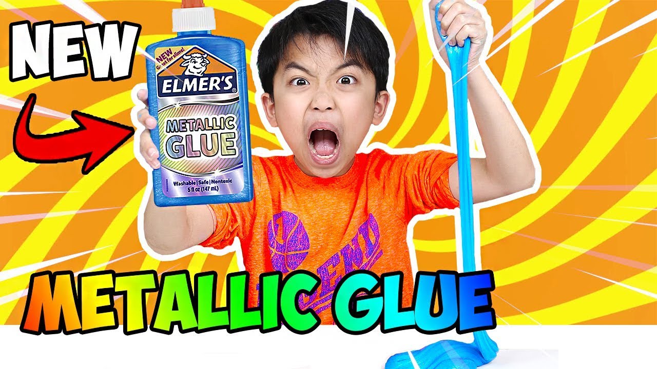 ELMER’S METALLIC GLUE FOR SLIME! TESTING OUT ELMERS NEW PRODUCT | JK Slime | Fun Kids Video