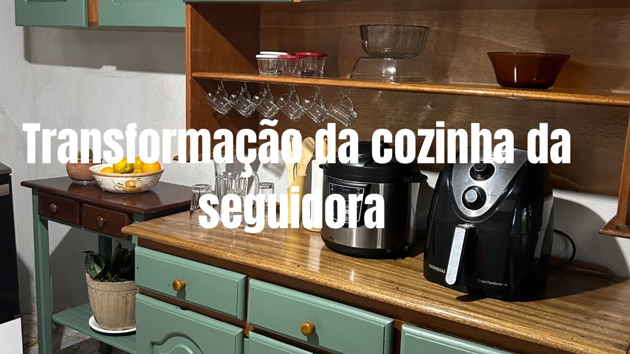 TRANSFORMAÇÃO NA COZINHA DA SEGUIDORA/ fomos na casa da seguidora ajudar ela decorar um cantinho 😍