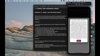 Información Safety User Generated Content | Apple Store App Rejection Actualización