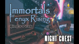 Immortals Fenyx Rising Night Chest King's Peak near top midnight fragment