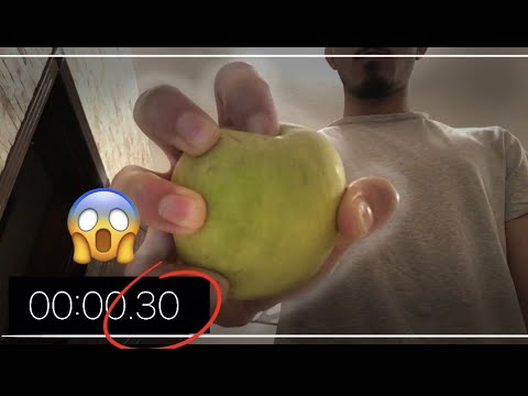Crushing An Apple With Hand In 0.3 sec | Grip Strength