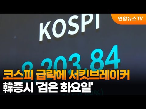 코스피 급락에 서킷브레이커…韓증시 '검은 화요일' / 연합뉴스TV (YonhapnewsTV)