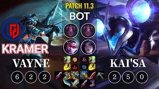 LGD Kramer Vayne vs Kai'Sa Bot - KR Patch 11.3