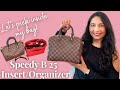 LOUIS VUITTON - SPEEDY BANDOULIÈRE 25 - ORGANIZER/PURSE INSERT + WTMB - What's in My Handbag