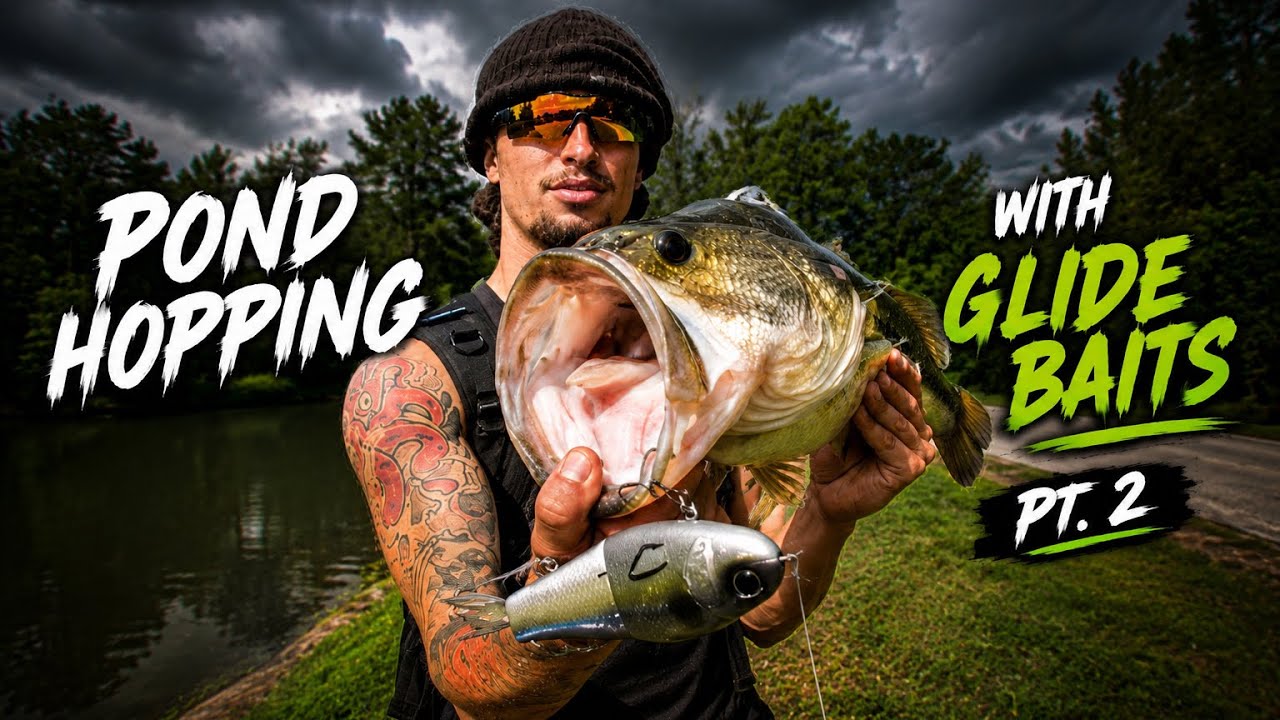 POND HOPPING with GLIDEBAITS for GIANT BASS  PT. 2