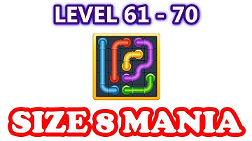 Line Puzzle: Pipe Art - Size 8 Mania Pack Level 61 - 70 - Walkthrough
