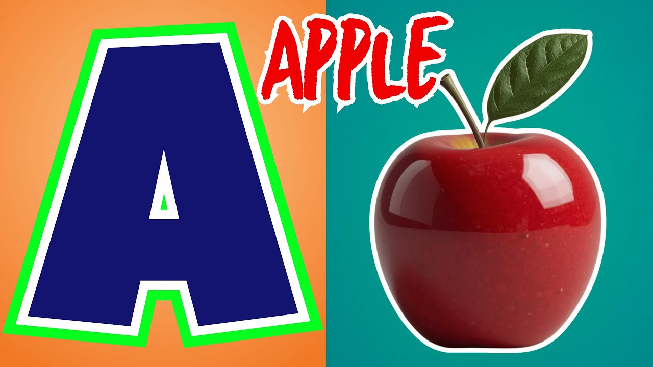 ✨🎶 Pre-School Educational Videos - A is for Apple 🍏 : Phonics Song