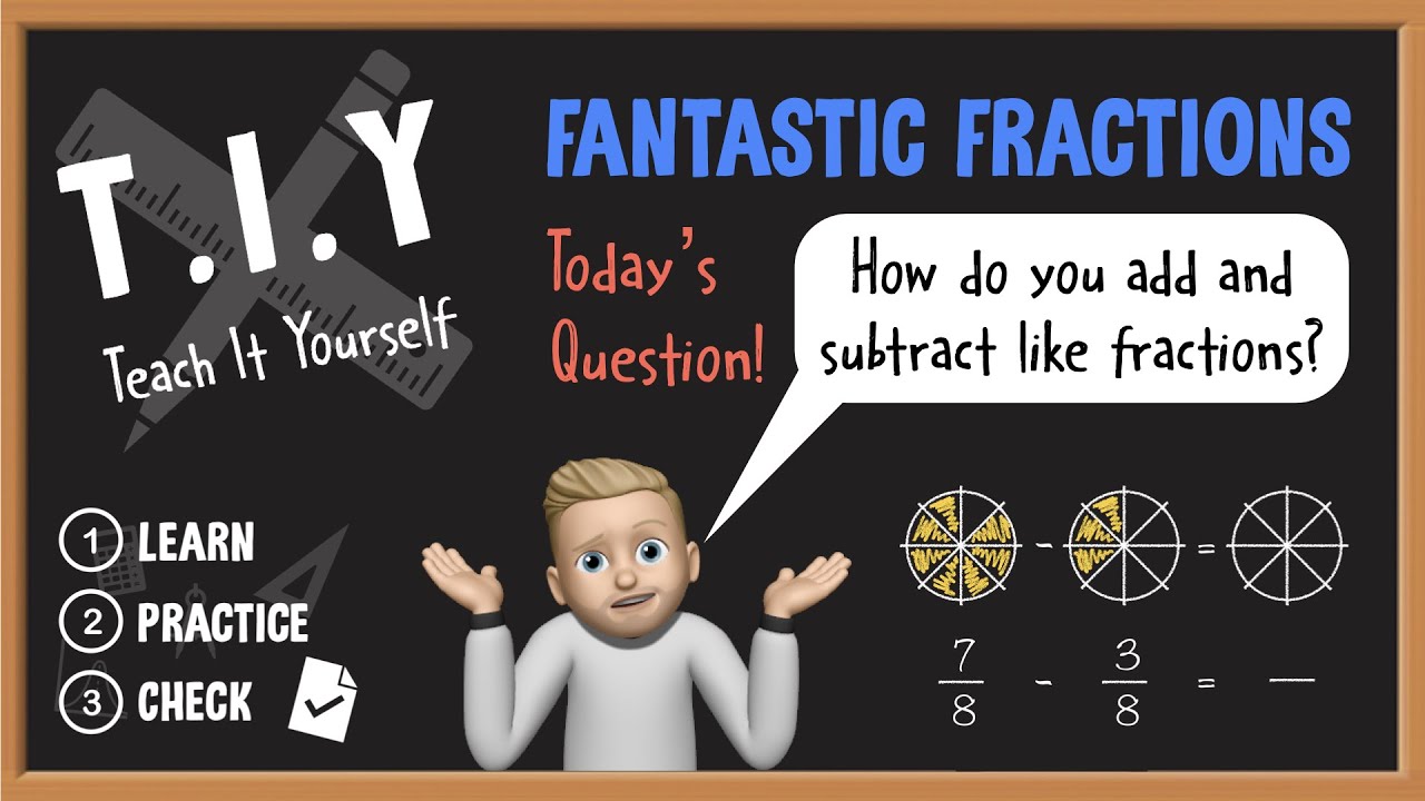 How do you Add and Subtract Like Fractions? - YouTube
