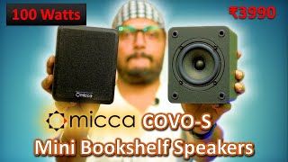 Micca COVO-S Compact 100W RMS 2-Way Bookshelf Speakers | Small and Powerfull | Detailed Review