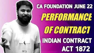 Performance of Contract in Indian Contract Act 1872