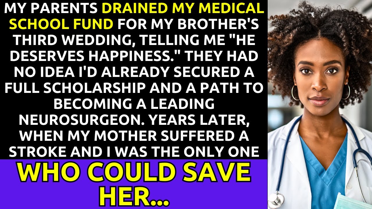 They Took My Med School Fund for My Brother’s Wedding—Years Later, I Was the Only One Who Could Save