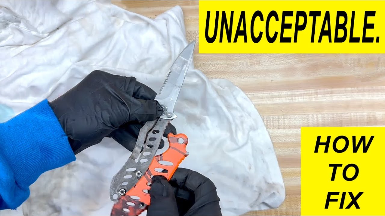 Винты ножа Remington Sportsman ослаблены. Затяните их окончательно | Короткое видео