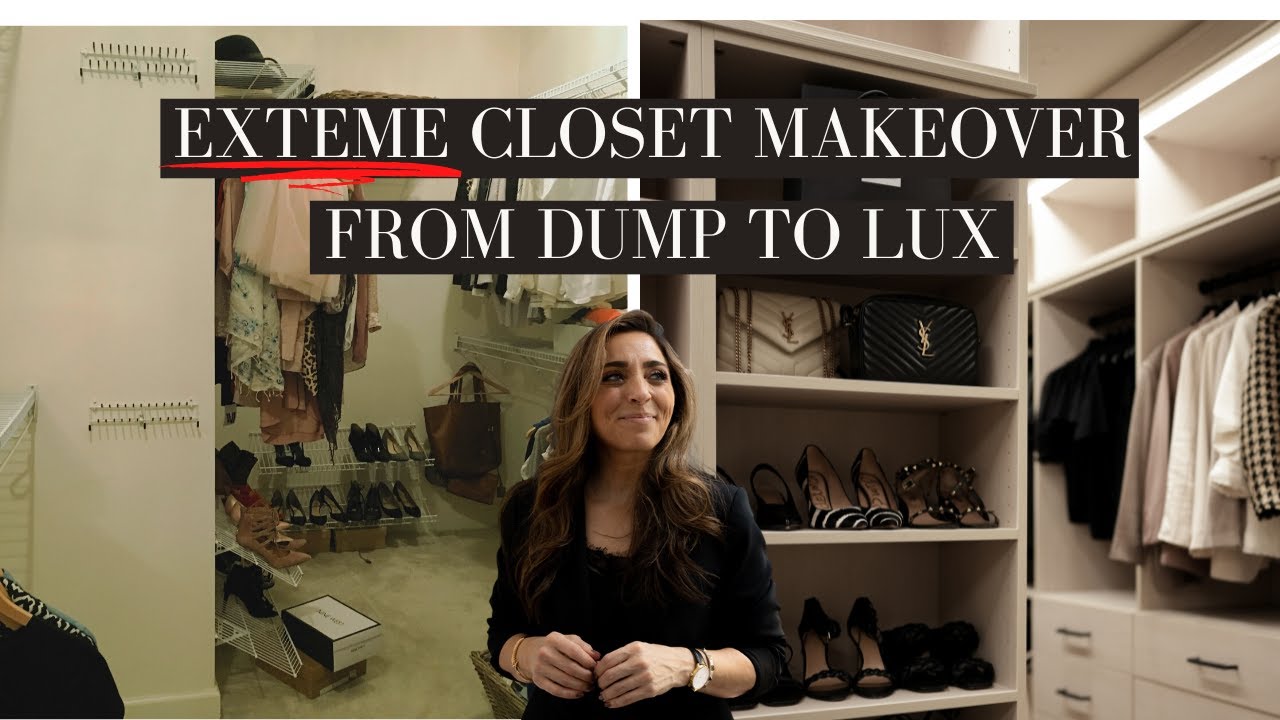 LUX CLOSET MAKEOVER + TOUR HOUSE OF VALENTINA YouTube