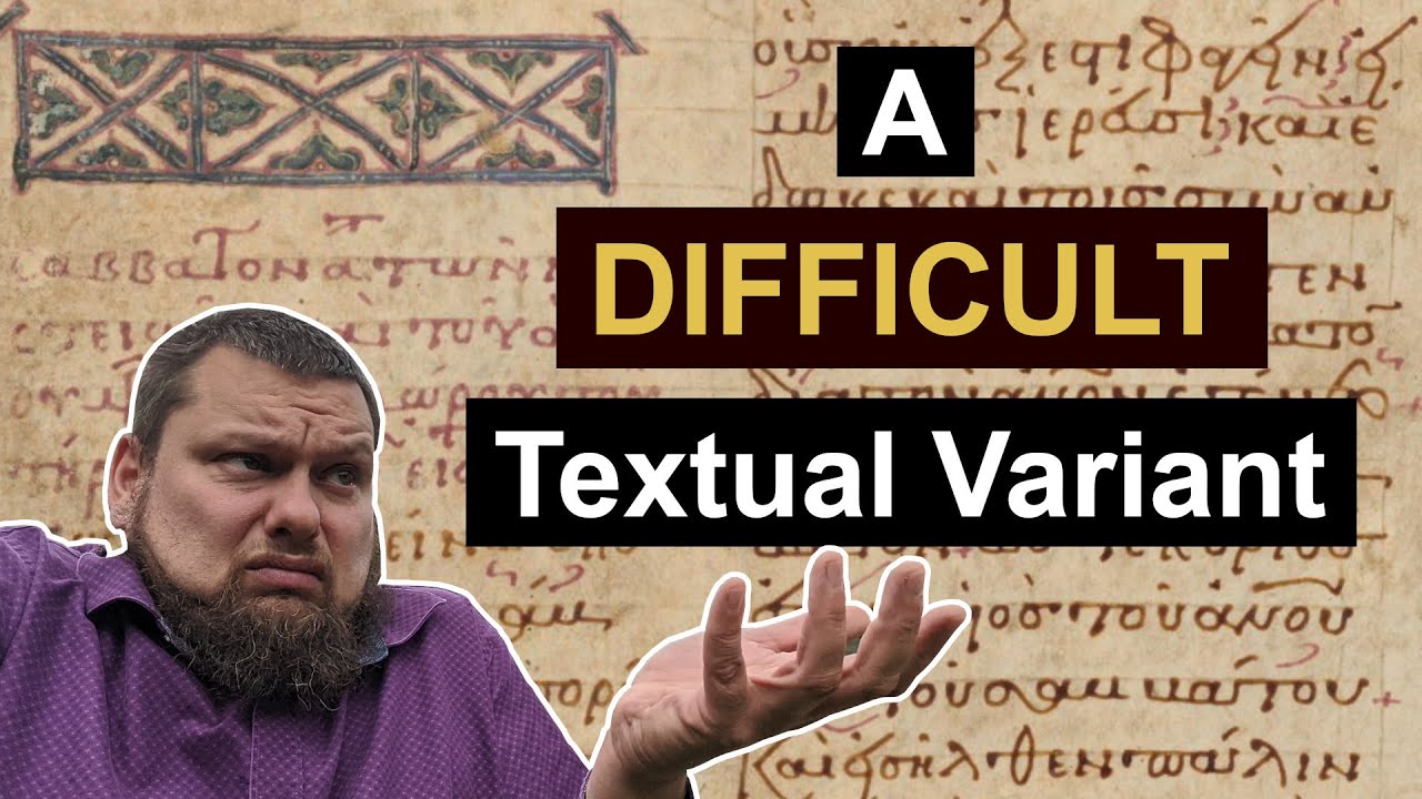 Mark 15:28 is a DIFFICULT textual variant but still DEFENDABLE! # ...
