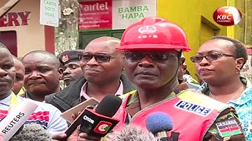 Collapsed building in Huruma estate